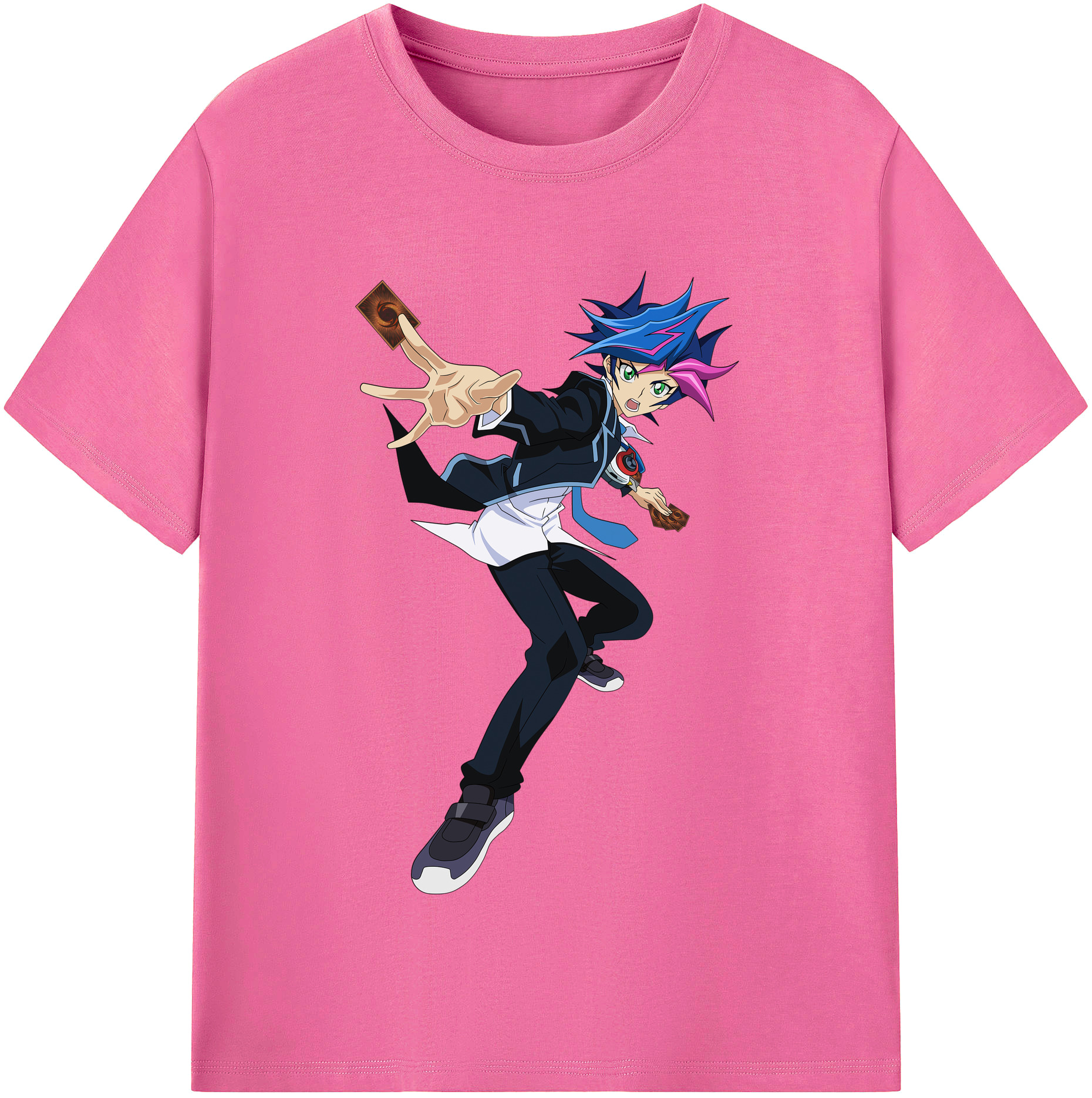 （画像用） 遊☆戯☆王 Yu-Gi-Oh! レディースカジュアルプリントTシャツ（綿100％）